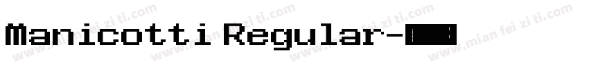 Manicotti Regular字体转换